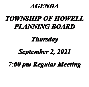 howell township boe agenda